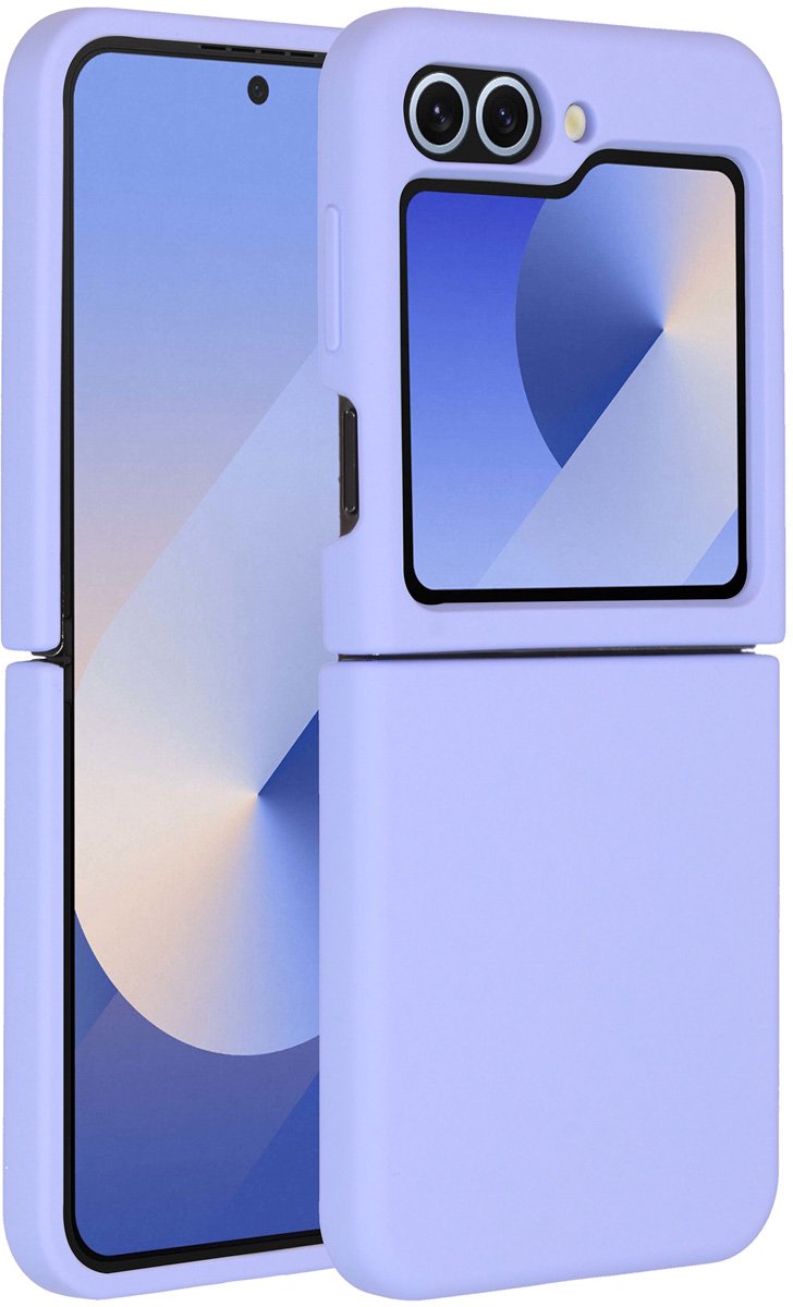 Accezz Hoesje - Geschikt voor Samsung Galaxy Z Flip 6 - Liquid Silicone Backcover - Paars