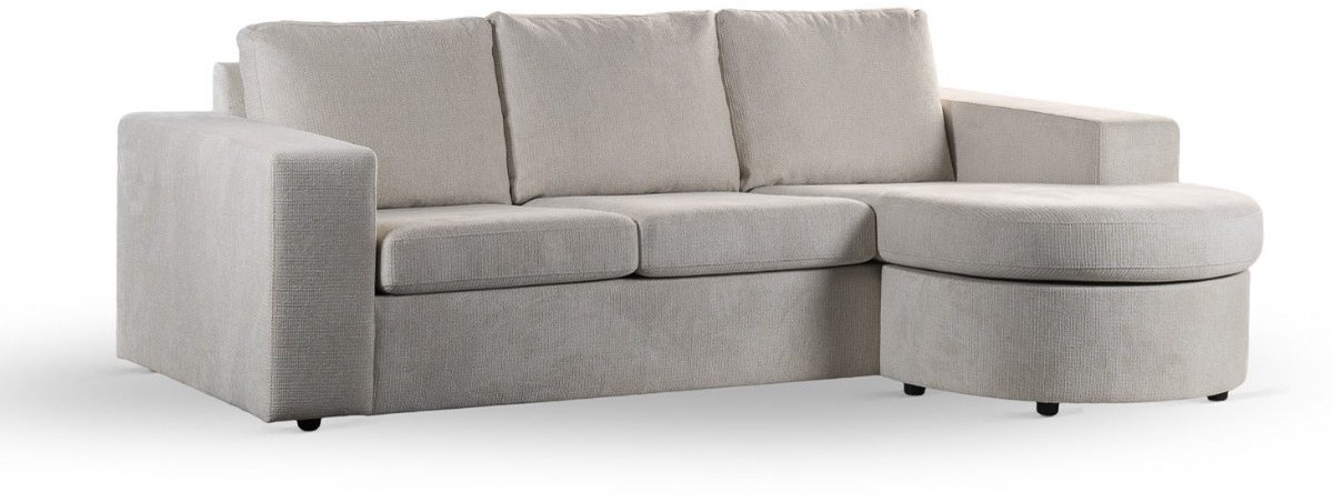 Vurna - Vurna Niall 3-zits hoekbank links/rechts stof - beige