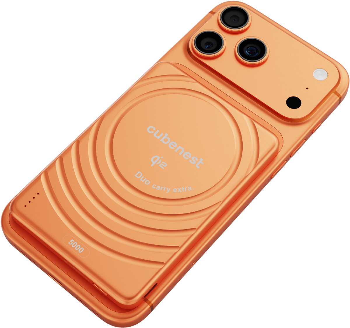 Cubenest Qi2 Draadloze Powerbank 5000 mAh voor MagSafe - afbeelding 2