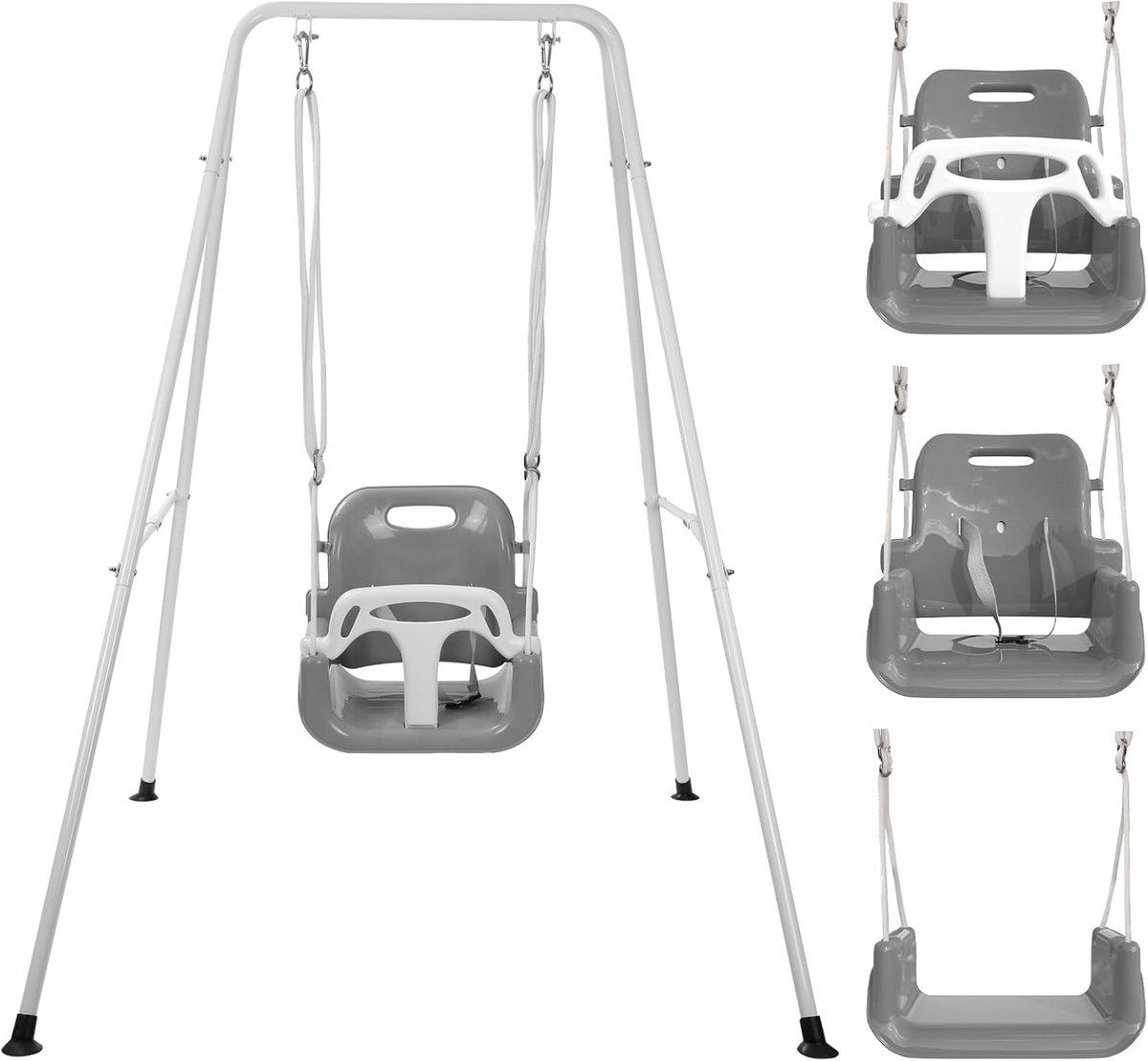 Veilige en veelzijdige 3-in-1 baby schommel met frame voor binnen en buiten