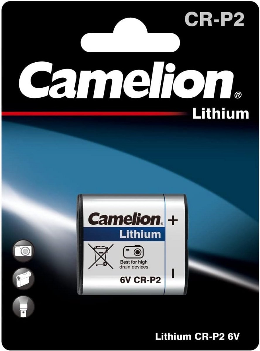 Lange Levensduur Lithium Batterij CR-P2 6V voor Camera's en Apparatuur - 1 Stuk