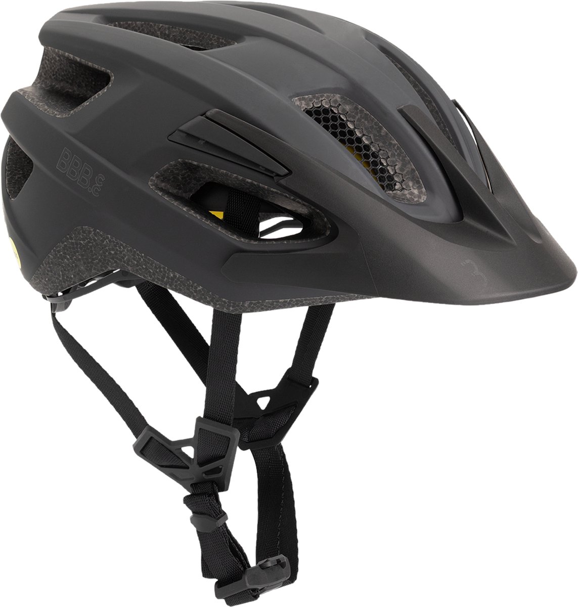 BBB Cycling Dune MIPS 3.0 Fidlock Fietshelm Volwassenen - MTB Helm & Racefiets Helm - Wielrenhelm - Fietshelm Dames - Fietshelm Heren - Donker Grijs Maat M (55-58cm) - BHE-23