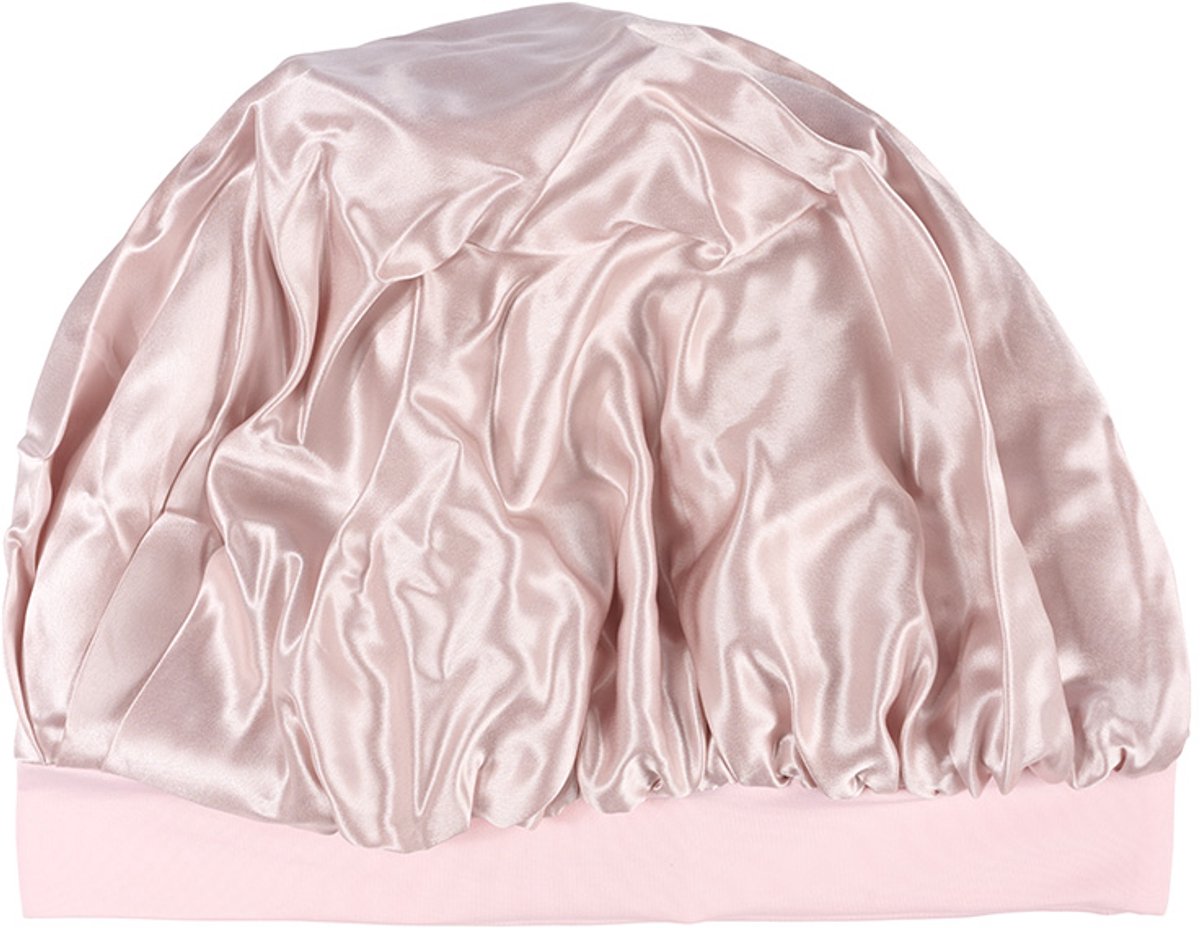 Beauty Pillow® Luxury Silk Bonnet - 100% pure Mulberry zijde - 22 momme - Pink (verstelbaar)