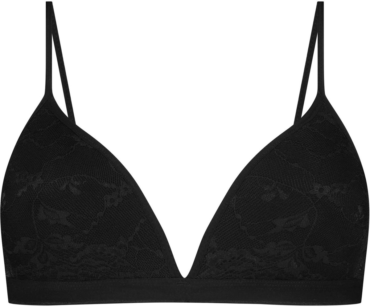 Ten Cate Basics organic cotton stretch voorgevormde bh met kant zwart voor Dames black