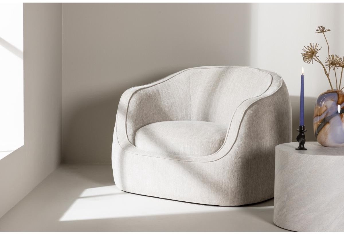 Svea - Brooks fauteuil - lichtgrijs