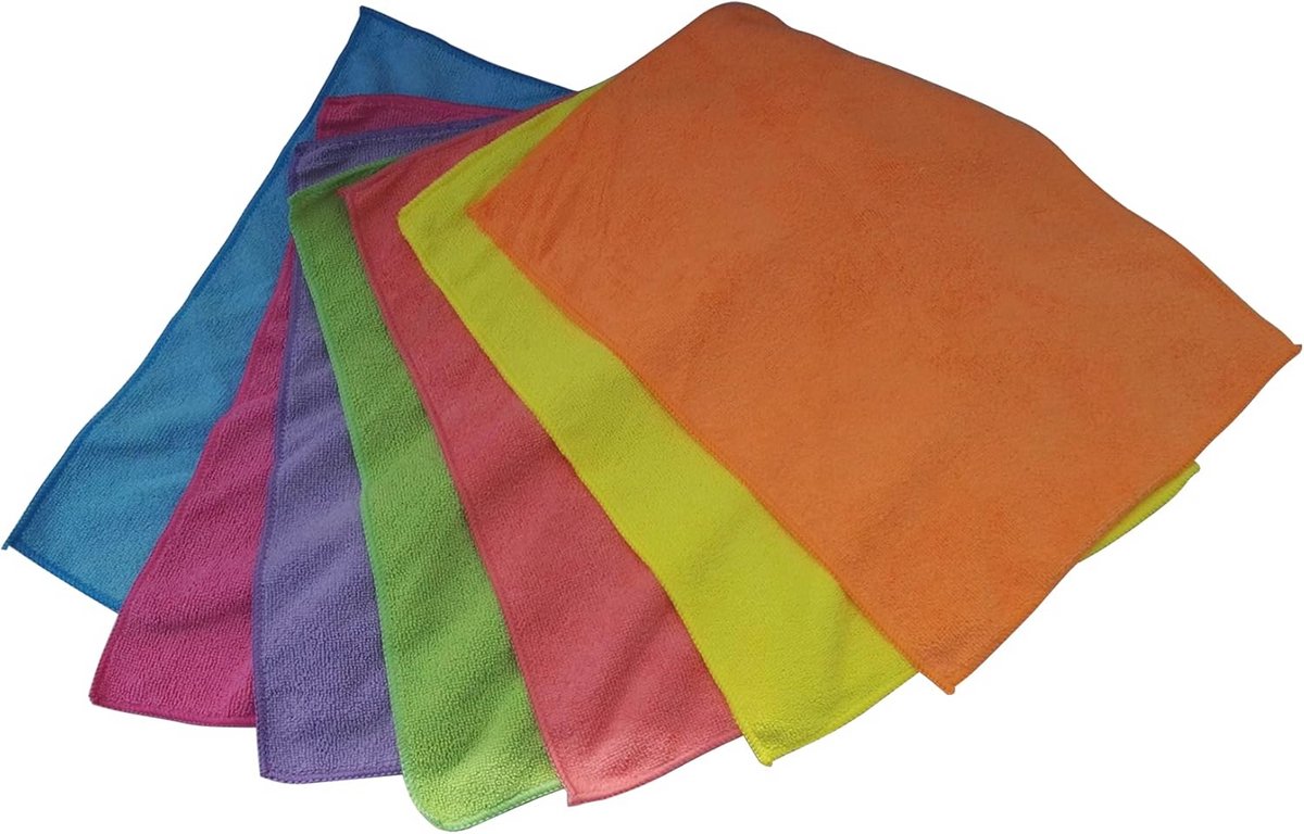 Multifunctionele microvezeldoeken set van 7 - 30 x 40 cm, pluisvrij en absorberend