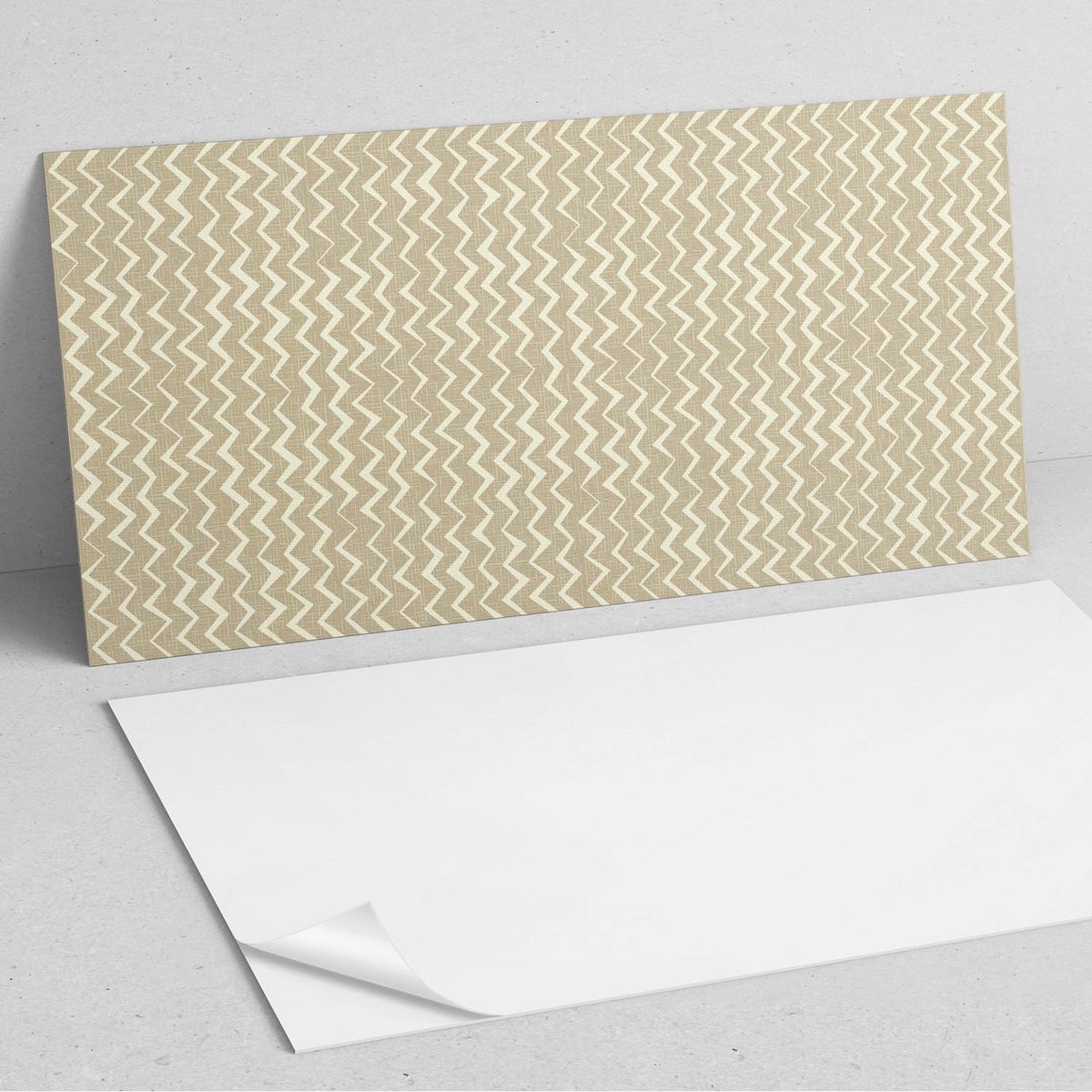 Coloray Wandpanelen Zelfklevend - Zigzagpatronen op de textuurachtergrond PVC Wandpaneel -
