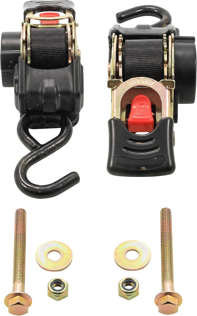 Intrekbare Spiegel Spanband voor Boot - Duurzaam en Corrosiebestendig Ontwerp | 1 lb Breeksterkte | 1" W, 5 ½ 'L