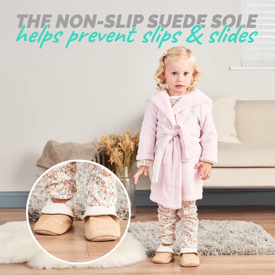 Suède Baby Slofjes met Fleece Voering - Warm en Comfortabel voor Jongen en Meisje — afbeelding 3