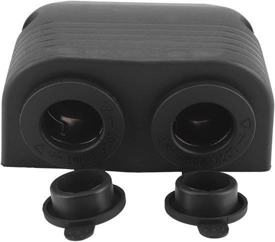 AccuCell Autoadapter, Sigarettenaanstekerverdeler - Stekker Naar 2x Stopcontact Usb AccuCell Autoadapter, Sigarettenaanstekerverdeler - Stekker Naar 2x Stopcontact Usb