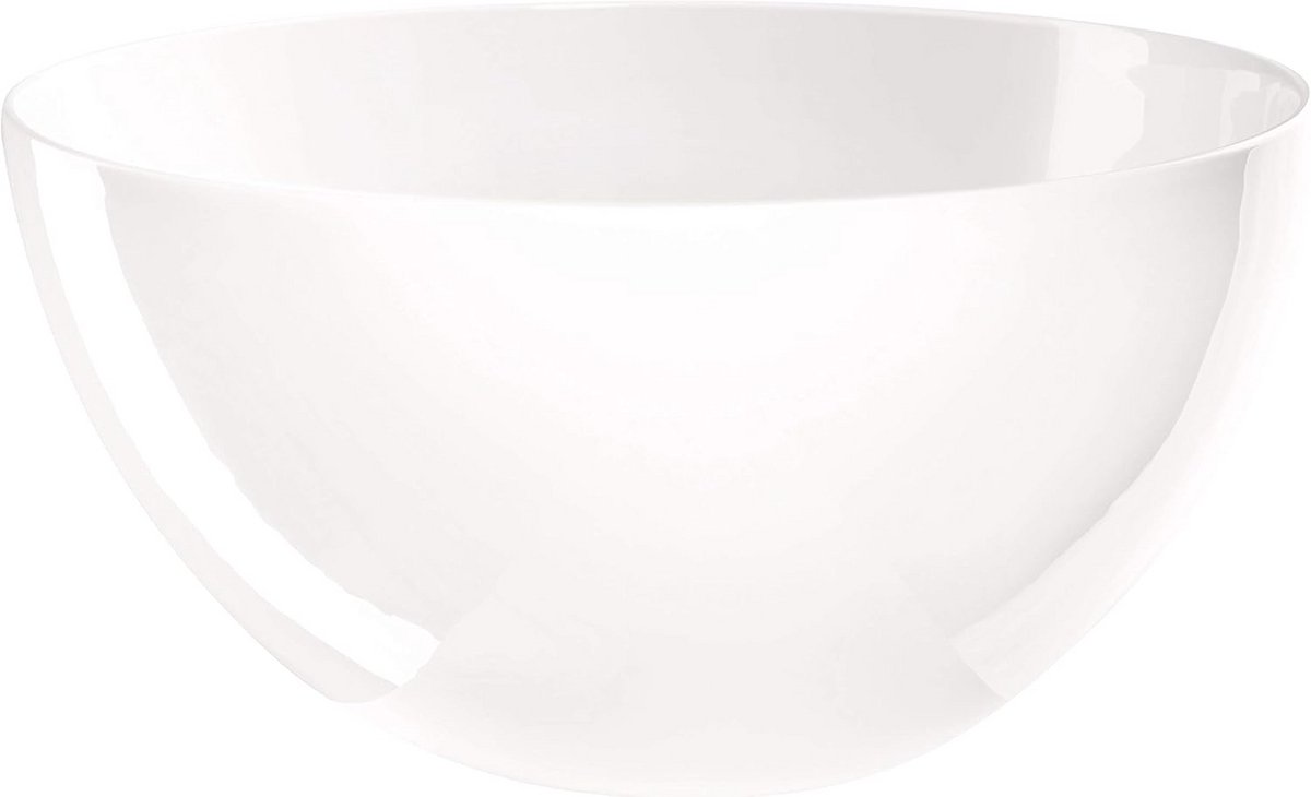 Grote Witte Kom van Bone China - Geschikt voor Oven, Magnetron en Vaatwasser