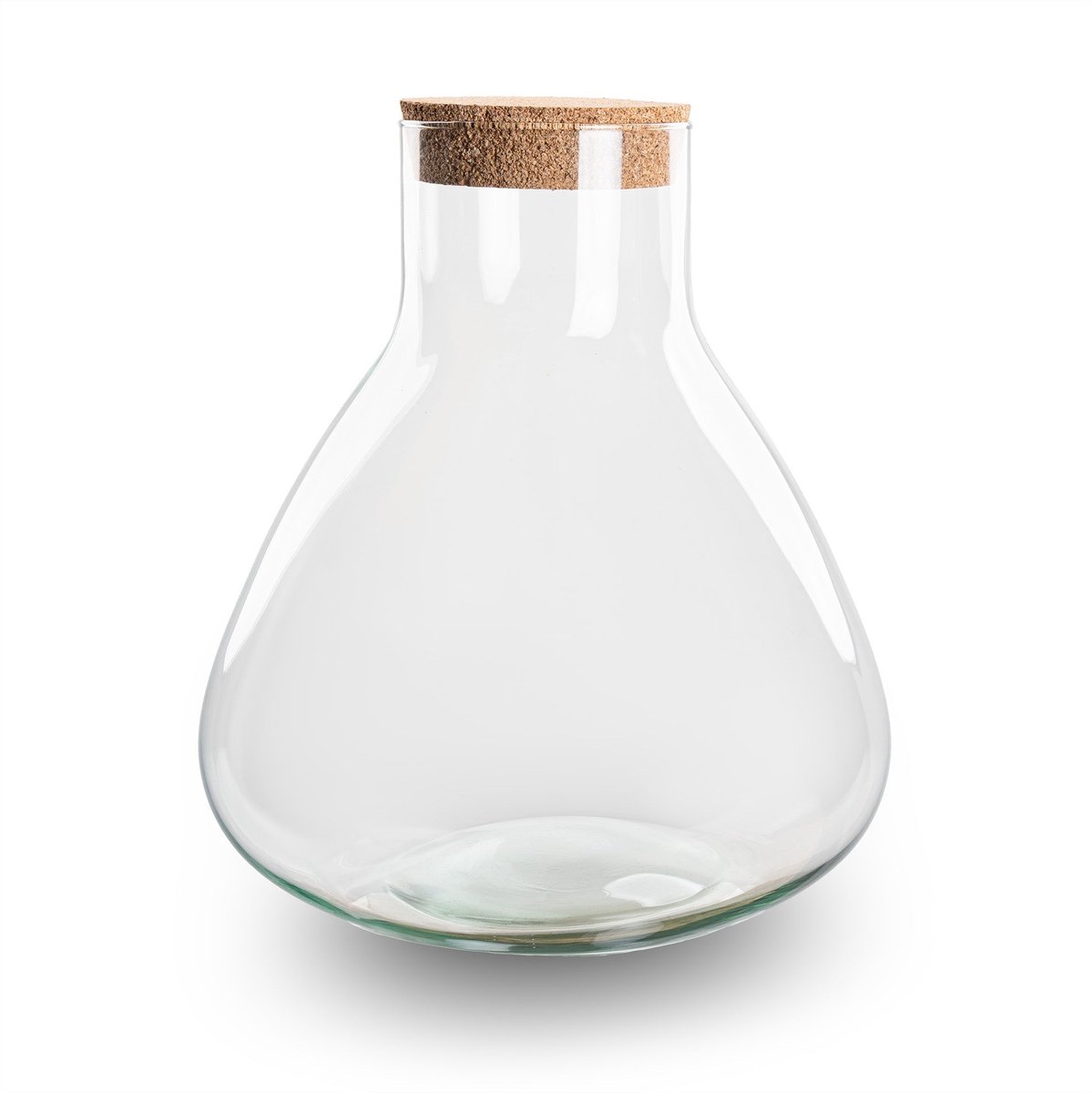 Terrarium fles ‘Sammie’ met kurk - Gesloten terrarium Ø 22,5 cm ↑ 27 cm