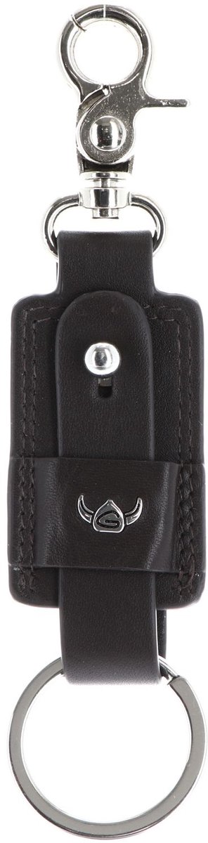 Golden Head Leren sleutelhanger Polo Schlüsselanhänger 5156 Dunkelbraun donkerbruin