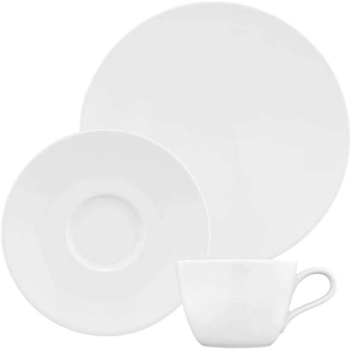 Servies Set Wit voor 6 Personen - 18 Delen Ontbijt Bordservies Porselein