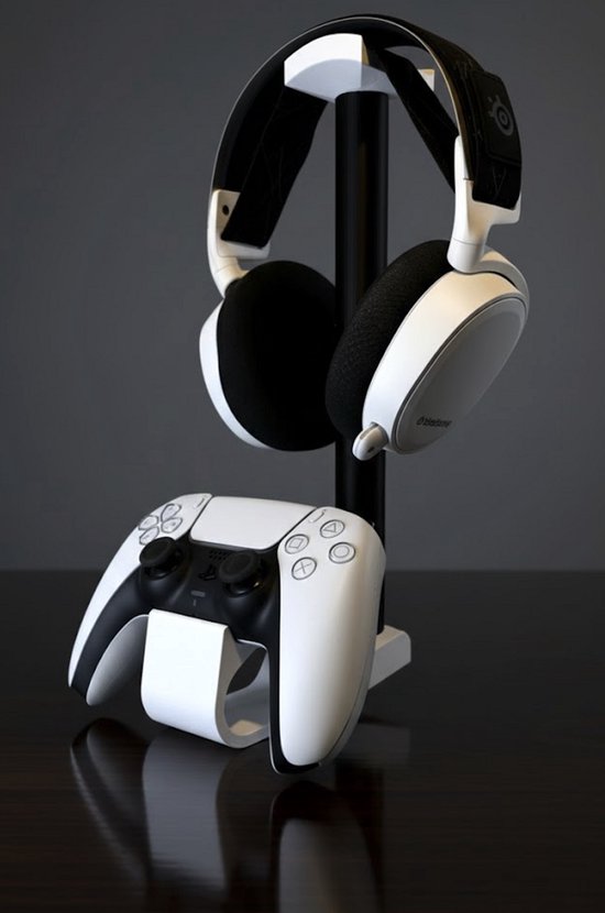 Jcocylse Controller houder met headsetstandaard, gaming-decoratie