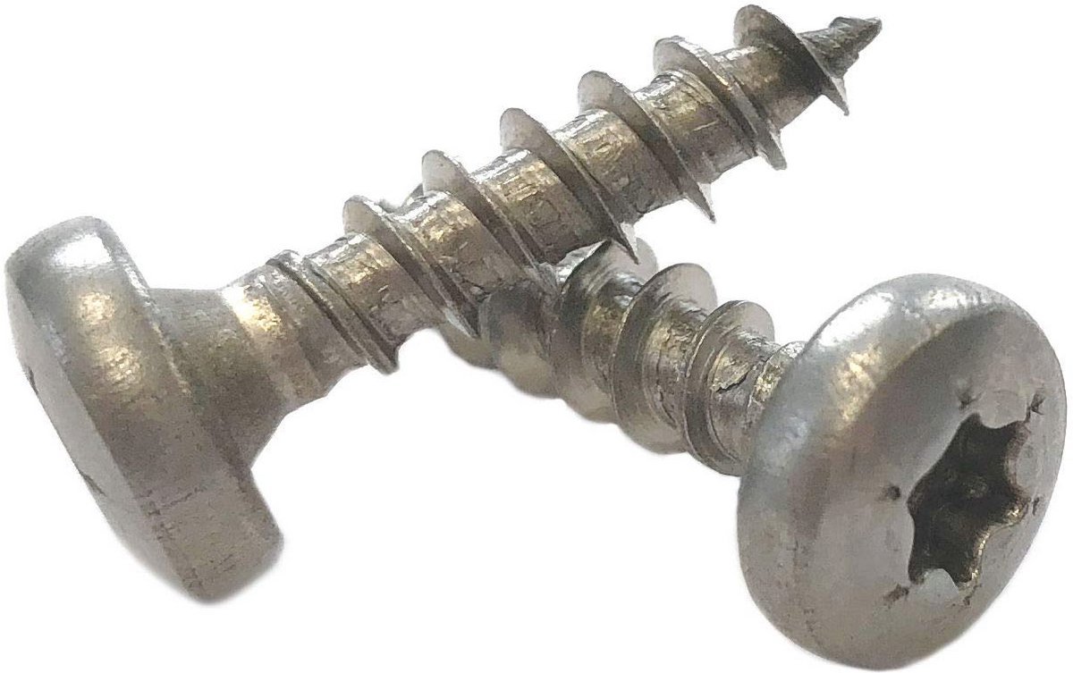 Houtschroeven RVS 4 x 16 mm - 200 stuks Torx volle schroefdraad