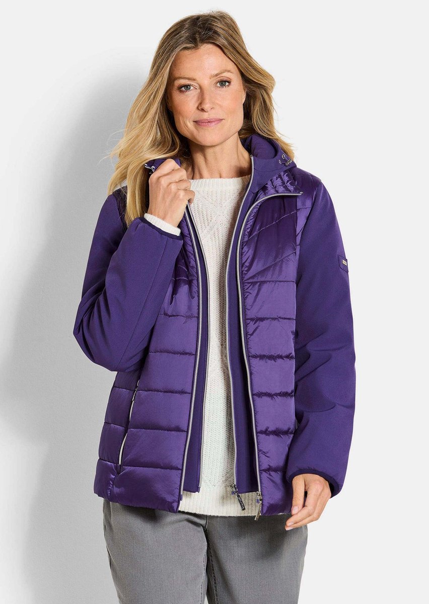 Goldner Softshelljas Sportief gewatteerd jack met capuchon