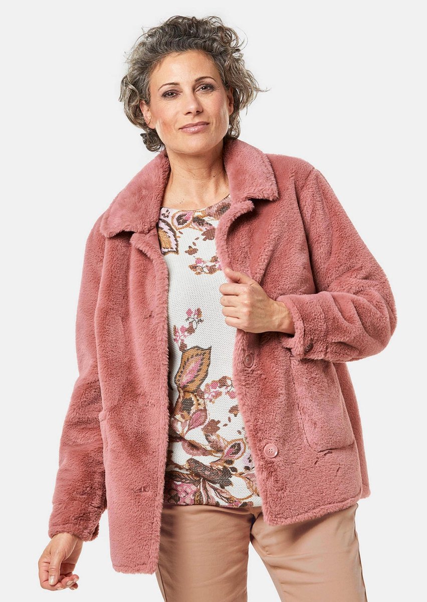 Goldner Bontjas Luxe jas van imitatiebont