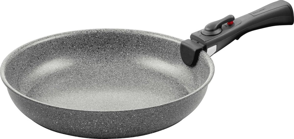 Keramische Koekenpan 24 cm met Afneembare Handgreep - Geschikt voor Inductie