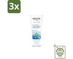 3 x WELEDA - Tandpasta Saline - 75ml - Grootverpakking - Tandpasta Saline - Mondgezondheid - Tandplak - Tandsteen - Natuurlijke Tandpasta