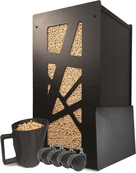 Pellet Opslag Box – Compleet Pakket voor Houtpellets – Granulaat Schep ...