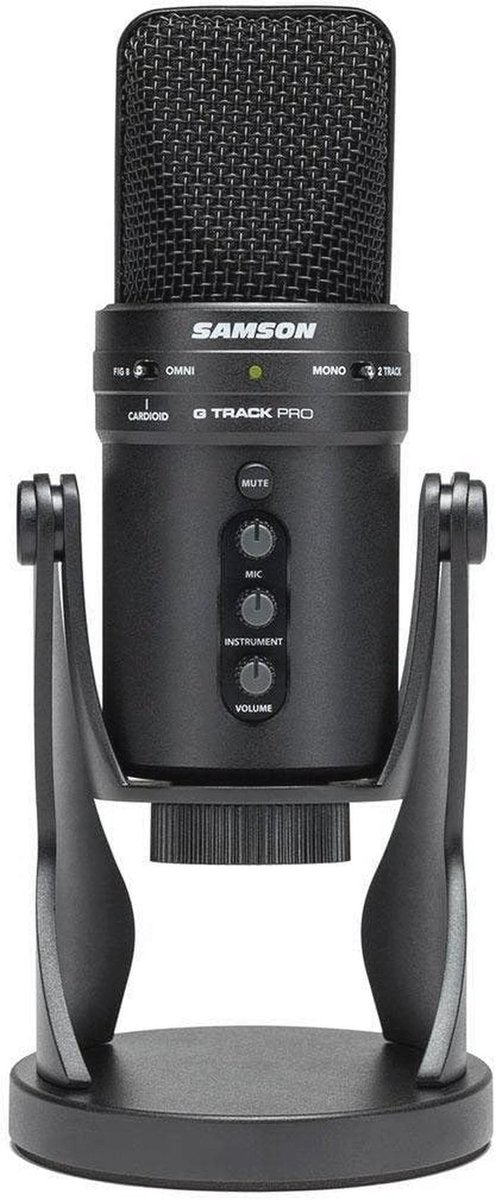 Professionele USB Microfoon met Audio Interface voor Podcasters en Musici