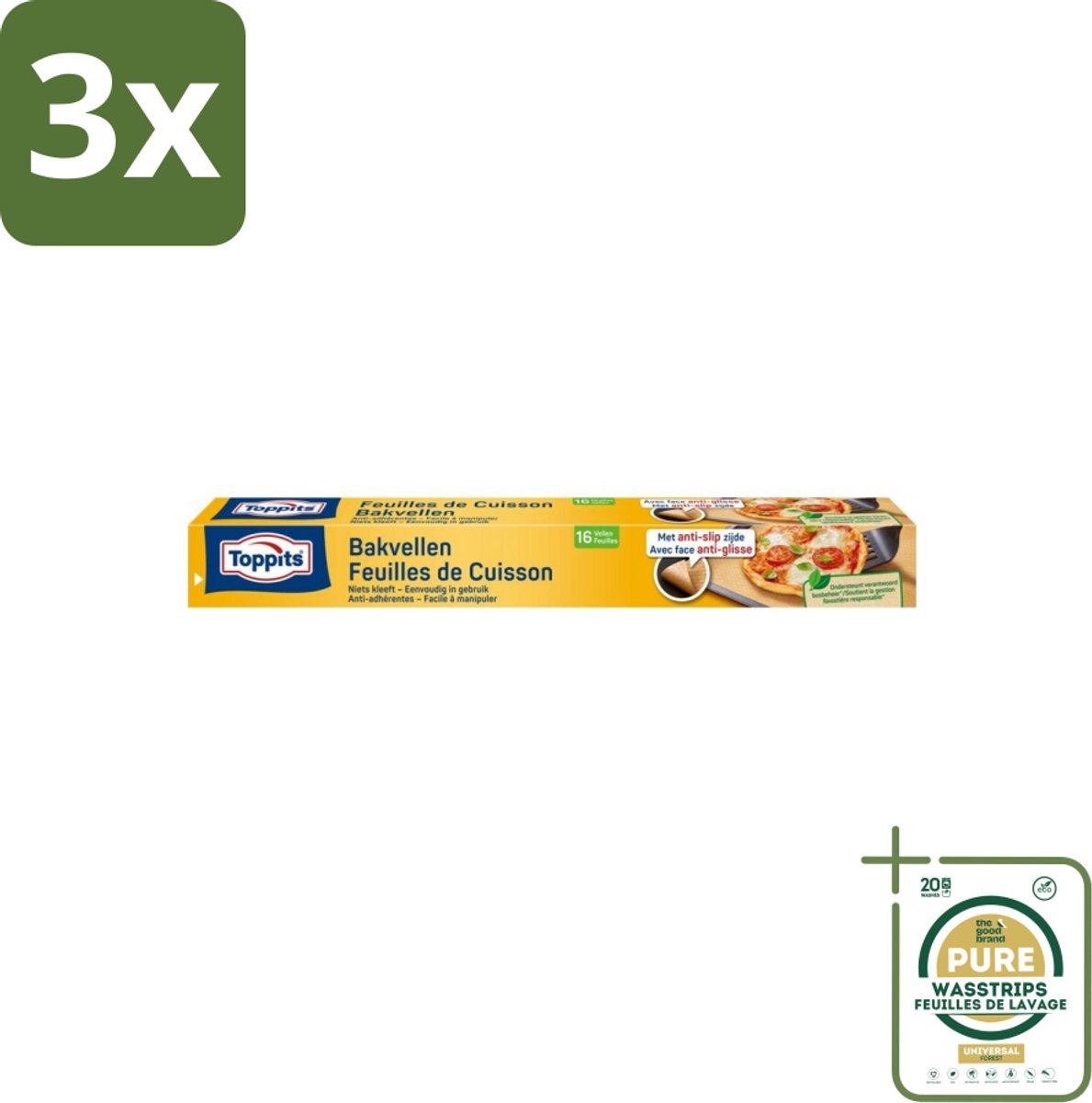 3 x Toppits – Bakpapiervellen – 16 vellen - Grootverpakking - Koffiezetapparaat