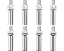 Allecta - 8 Stuks Metalen Crank Splitpennen Fiets Krukas Vervanging - Onderdelen voor Racefiets, Mountainbikes en Vouwfietsen