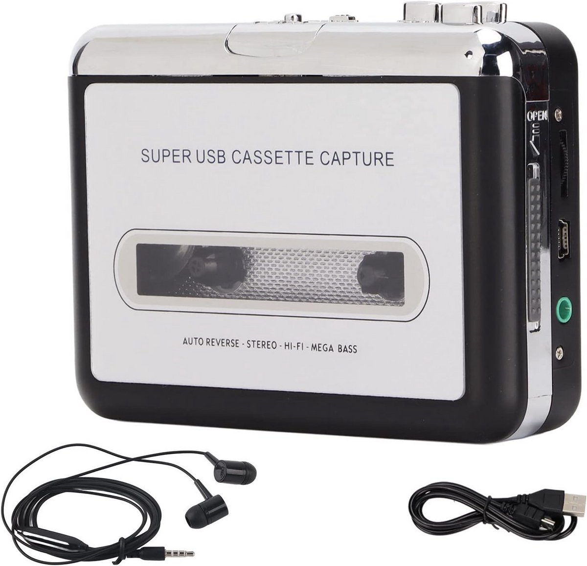 Draagbare USB Cassette naar MP3 Converter - Oude Bandjes Digitaliseren en Terugluisteren