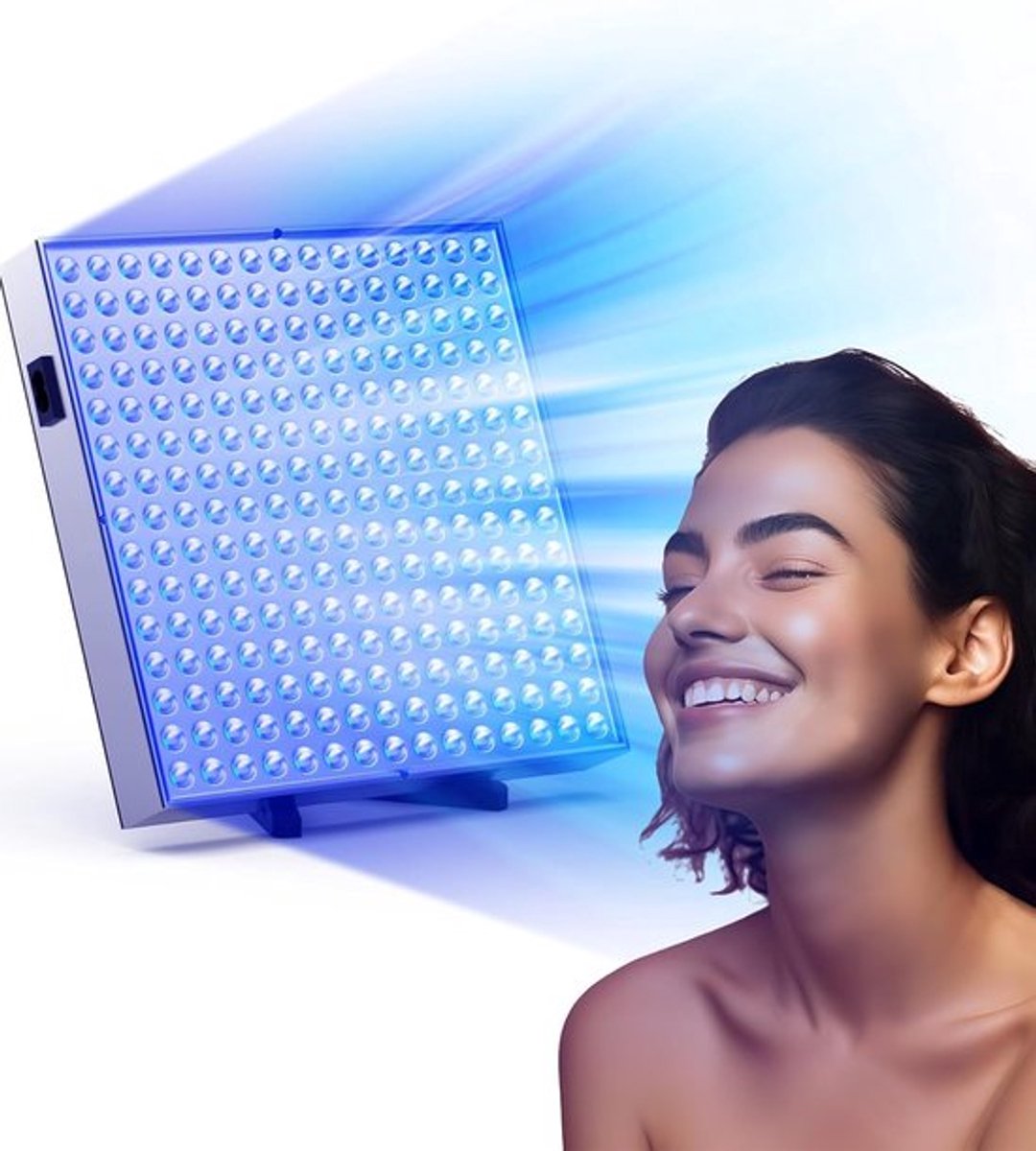 Zonnehemel - Thuisbruiningslamp 45W – Gezichts- & Lichaamsbruiner met 225 LED’s, 460 nm Blauw Licht – Opvouwbaar, Draagbaar & Groot Verlichtingsgebied – Voor Natuurlijke Huidskleur (15W/45W Opties)