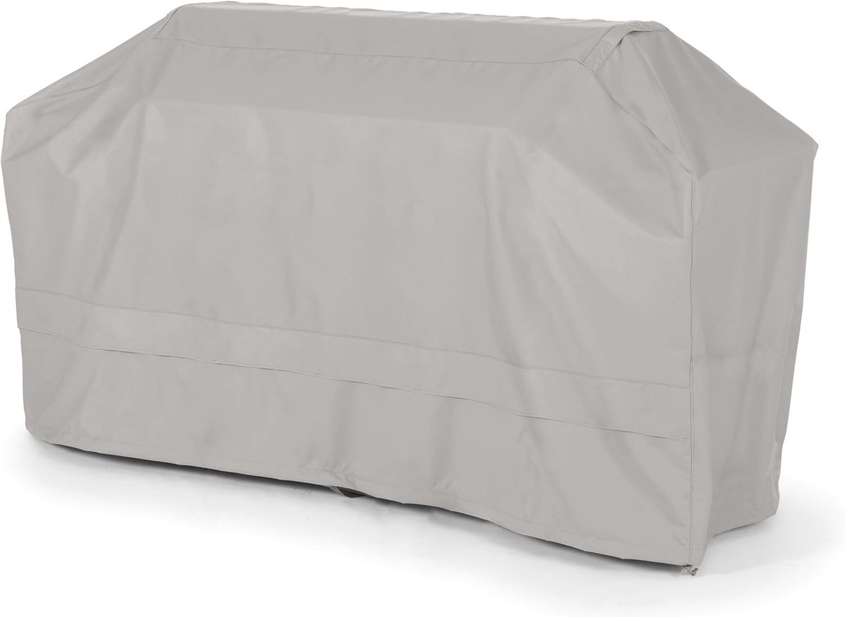 Weerbestendige cover voor eilandgrill - 600D polyester, 177 cm, ripstop grijs