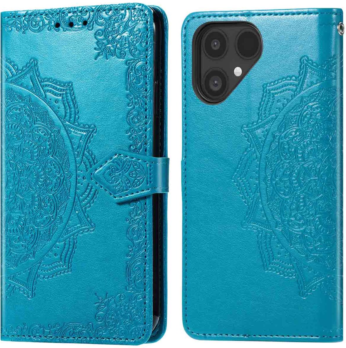 imoshion Hoesje - Geschikt voor Fairphone 6 - Mandala Bookcase - Turquoise