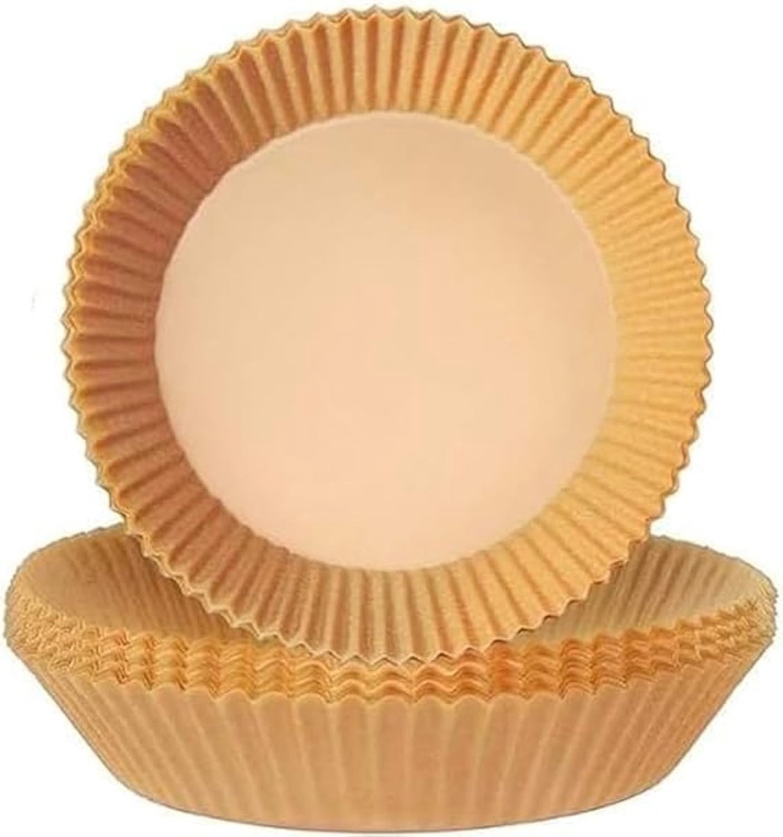 100x Ronde Papieren Inlays voor Airfryer 20 cm - Herbruikbaar Bakpapier