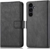 Étui imoshion - Compatible avec Samsung Galaxy S25 FE - Bookcase de Luxe - Zwart