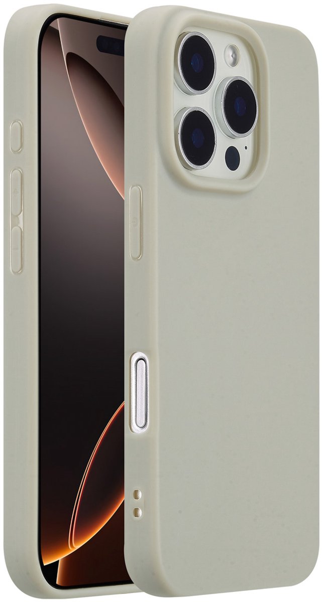 imoshion Hoesje - Geschikt voor Apple iPhone 16 Pro - Color Backcover - Grijs