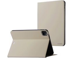 Accezz Tablet Hoes - Geschikt voor Apple iPad Pro 11 (2022) / Pro 11 (2021) / Pro 11 (2020) / Pro 11 (2018) / Air 5 (2022) / Air 4 (2020) - Classic Tablet Case - Grijs
