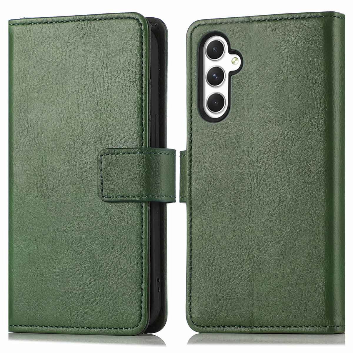 imoshion Hoesje - Geschikt voor Samsung Galaxy A25 (5G) - Luxe Bookcase - Groen