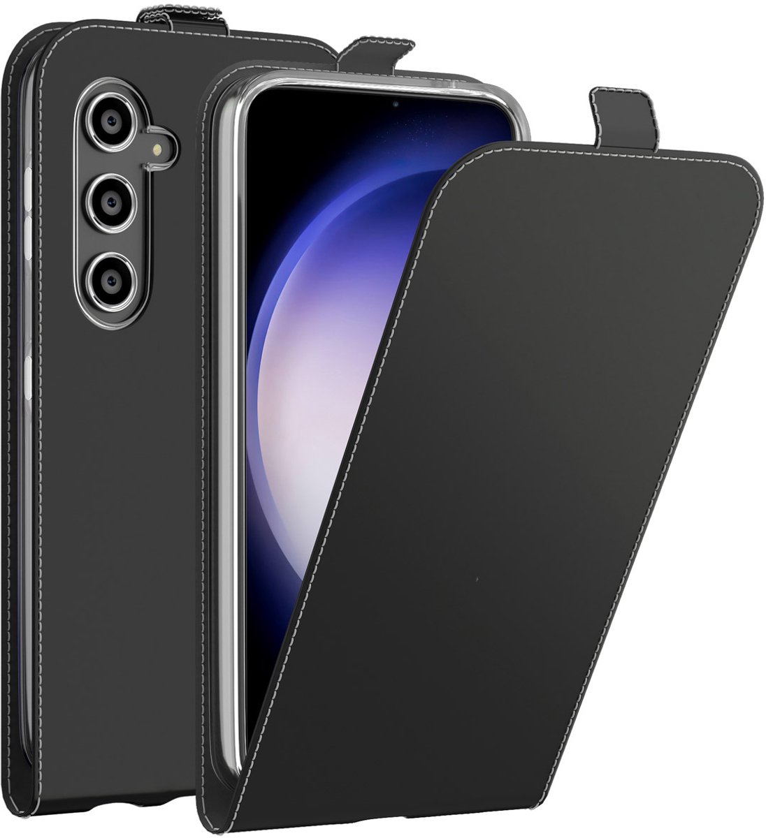 Accezz Hoesje - Geschikt voor Samsung Galaxy S23 FE - Flipcase - Zwart