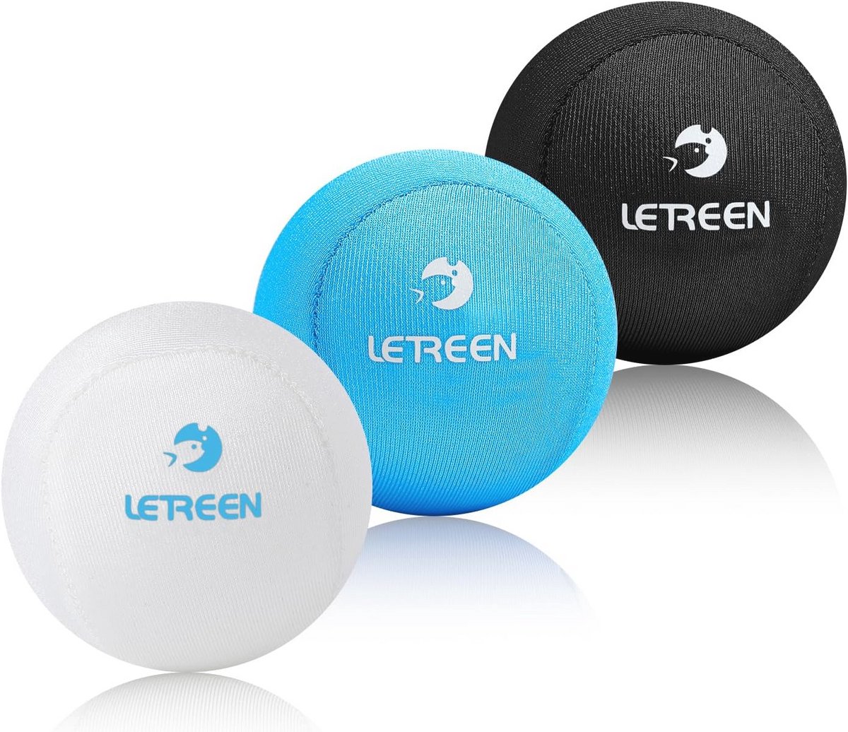 LETREEN Set van 3 stressballen voor volwassenen, gel antistressbal met verschillende diktes en maten, anti-stress ballen voor concentratie, kneedbal speelgoed