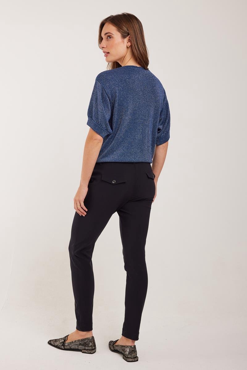 DIDI Dames Travel pants Checkin Black maat 46