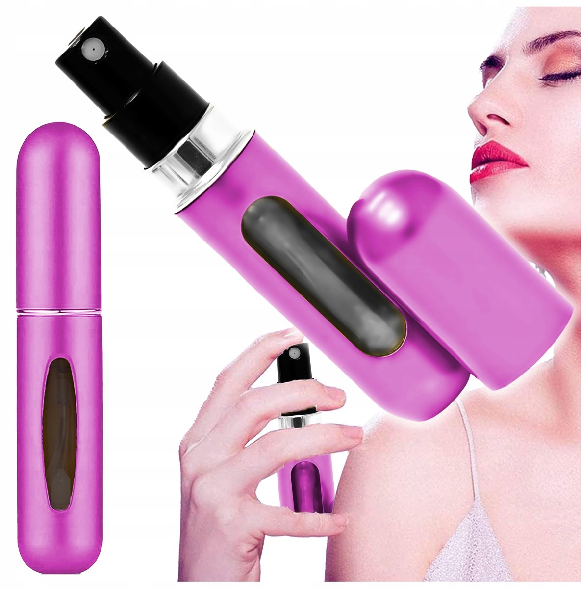 Reisverstuiver Parfum Flesje 6ml - Compact & Herbruikbaar - Roze