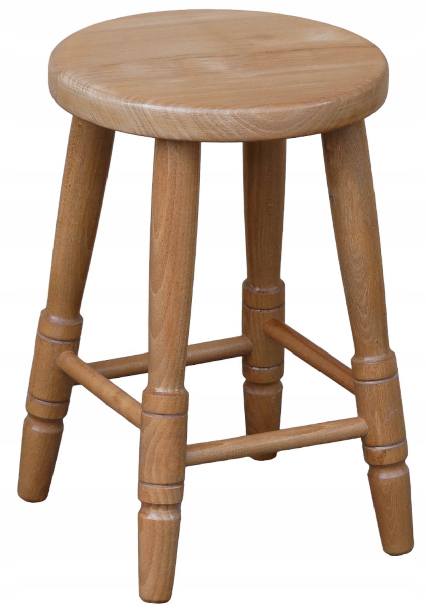 Houten Keukentabouret - Massief Beukenhout - Kleur Olmenhout