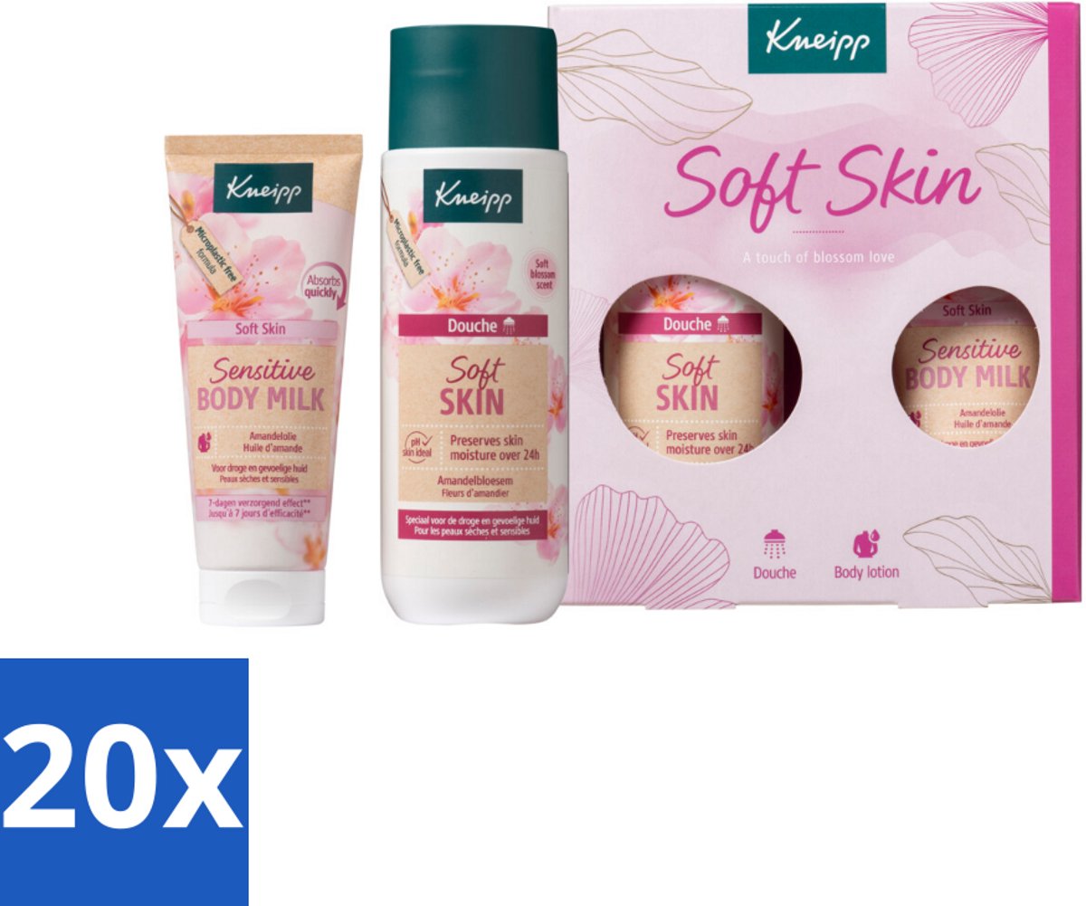 Kneipp - Soft Skin Moments Geschenkset - Douchegel - Bulkverpakking - 20 stuks