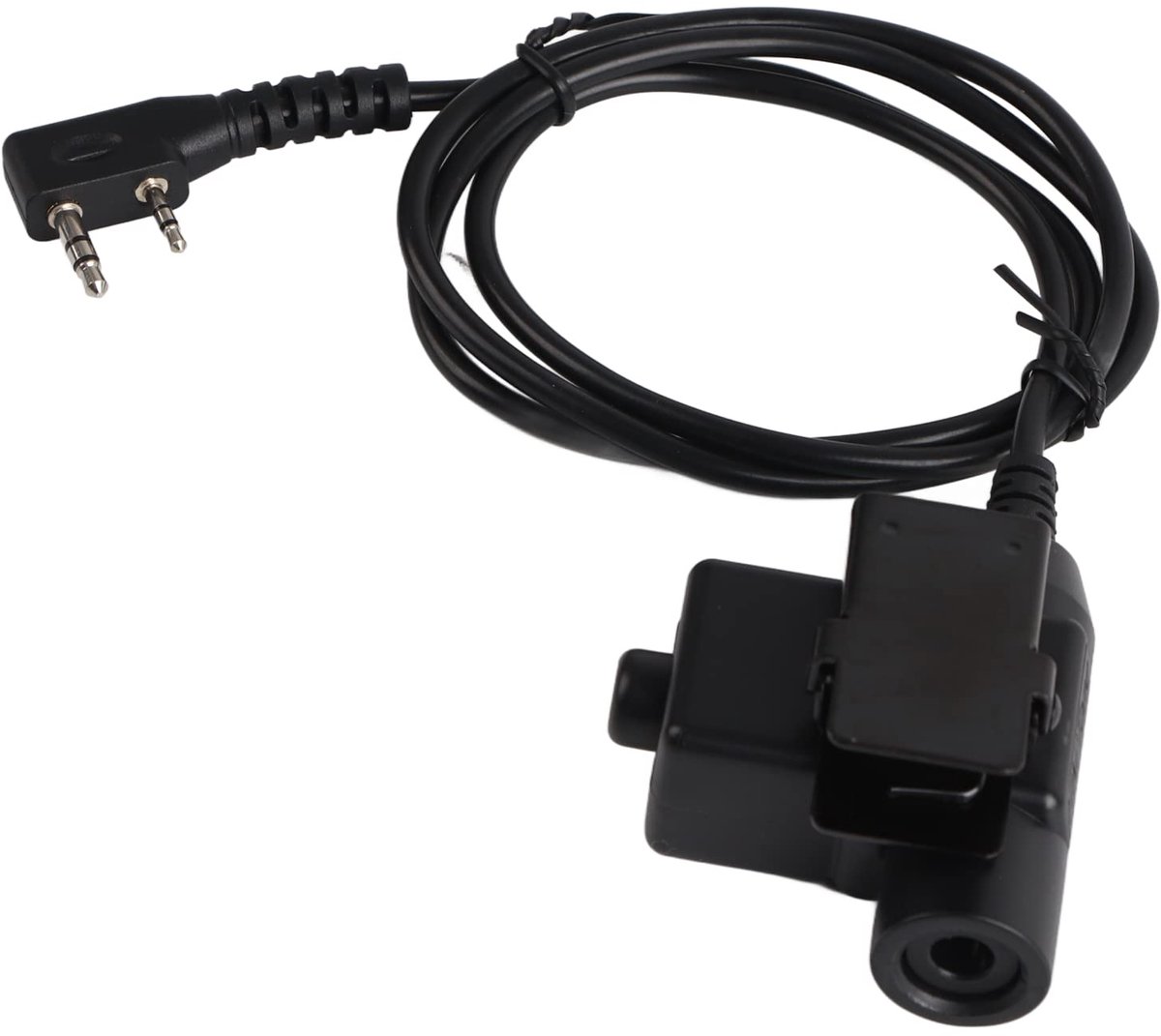 Walkie Talkie Cable, Replacement U94 2-Pin Walkie Talkie Outdoor Accessories Cable Adapter PTT for Z-Tactical Headset