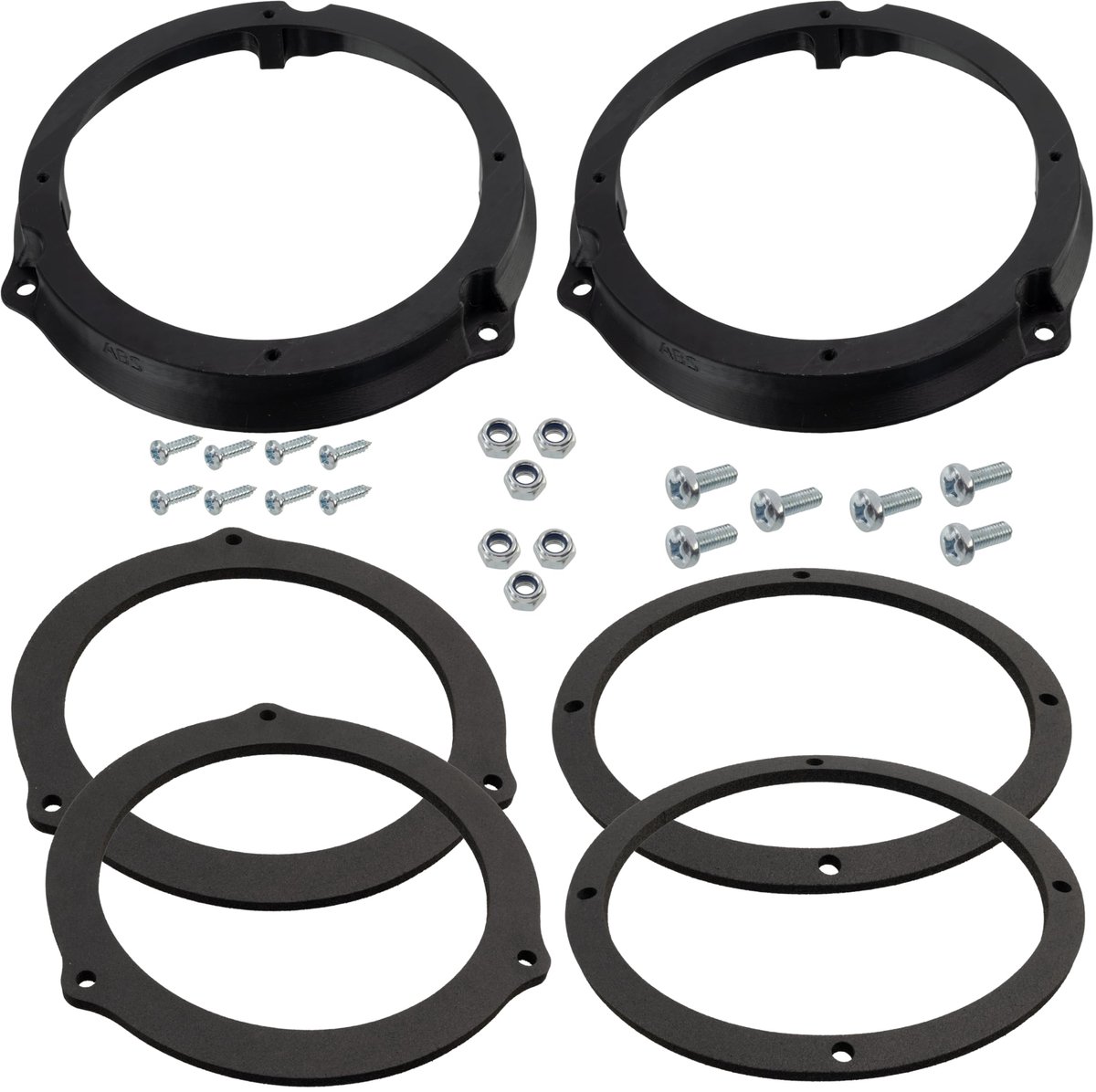 | Kit van 2 Adapters/houders voor luidsprekers Ø165 mm | voor-/achterdeur | compatibel met Ford B-Max, C-Max, Focus Mk3, Kuga, Mondeo Mk4 Mk5, Fiesta MK7, Transit Connect Custom