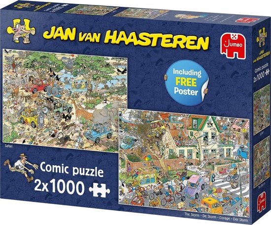 Jan van Haasteren Safari & Storm 2-in-1 puzzel