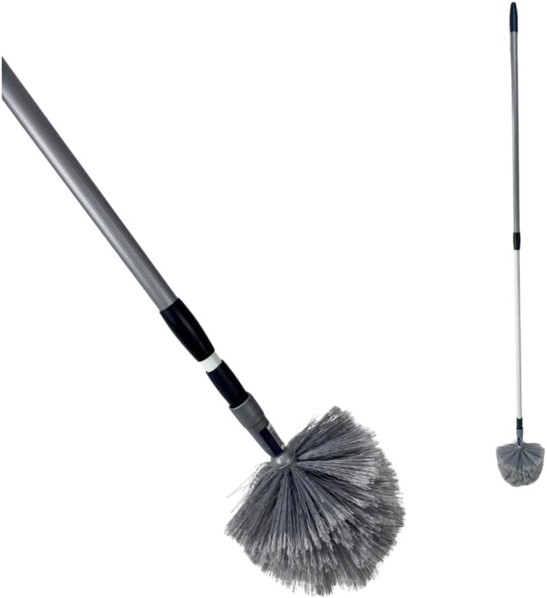 White-Label® Telescopische Plumeau - Ragebol – Uitschuifbaar - Zwart