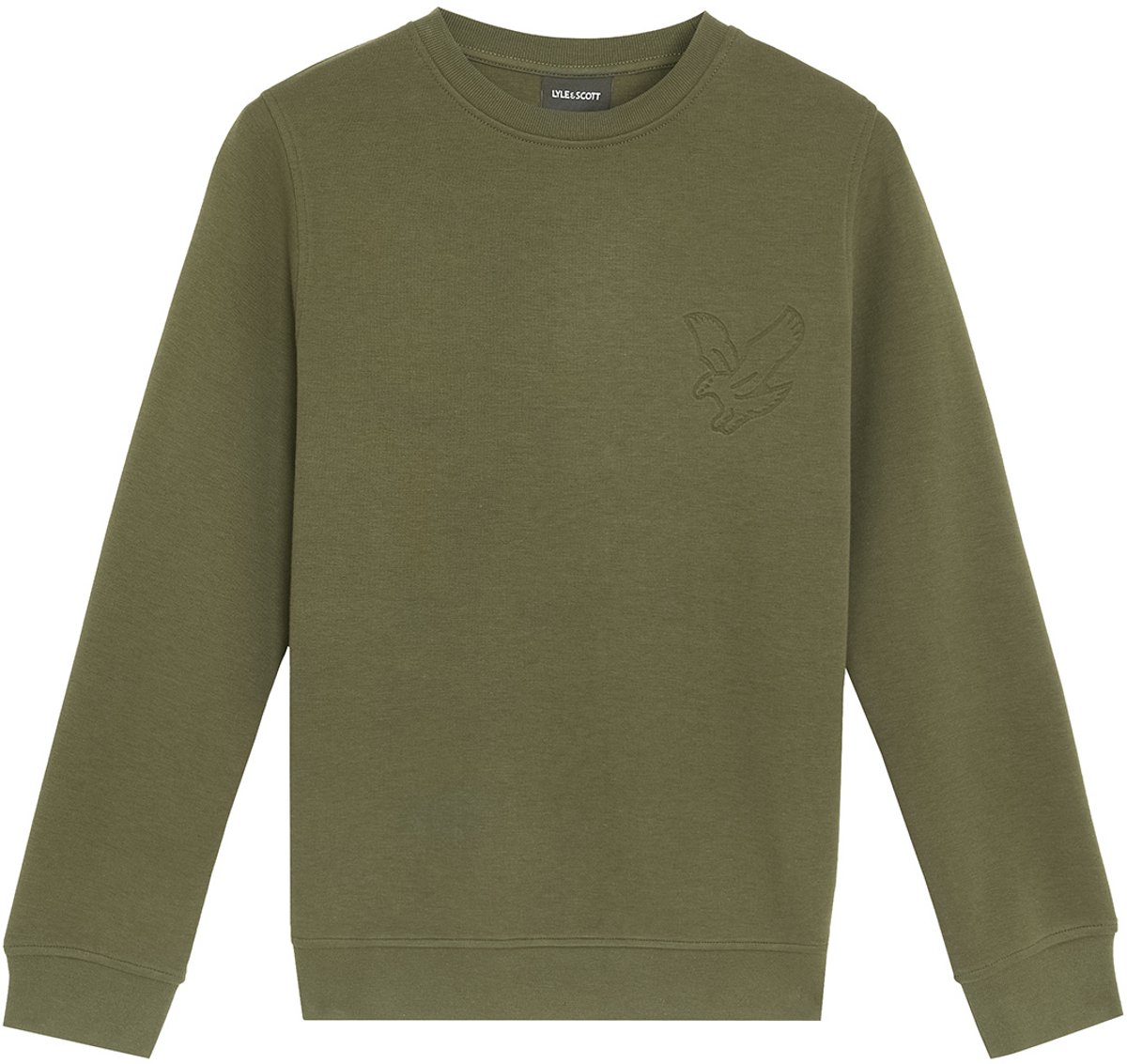 Lyle & Scott winter sweater jongens - donker groen - geborduurd