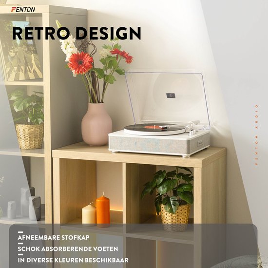 FENTON RP165 platenspeler met bluetooth Bruin