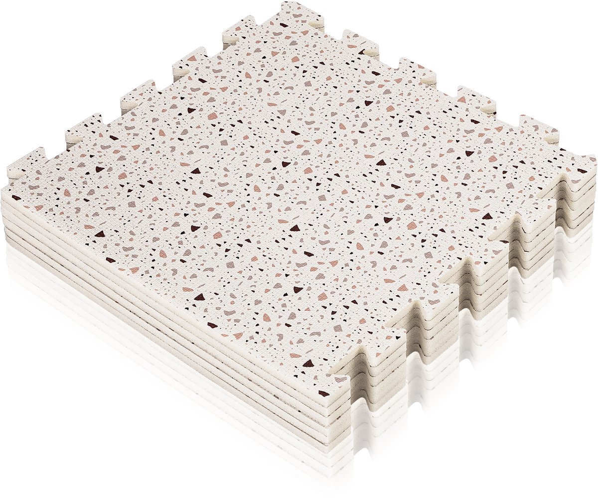 Yoka Speelmat Baby – Premium Speelkleed Foam – Veilig & Zacht – Dubbelzijdig Vloerpuzzel – Opvouwbaar + Opbergtas – voor Binnen & Buiten – Speeltapijt – Baby Speelgoed 6 3 9 1 maanden – Babygym Play Mat – Cadeau vanaf 0 jaar Mooie Beige Kraamcadeau — afbeelding 3